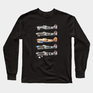 Hawker Typhoon IB WWII Fighter Long Sleeve T-Shirt